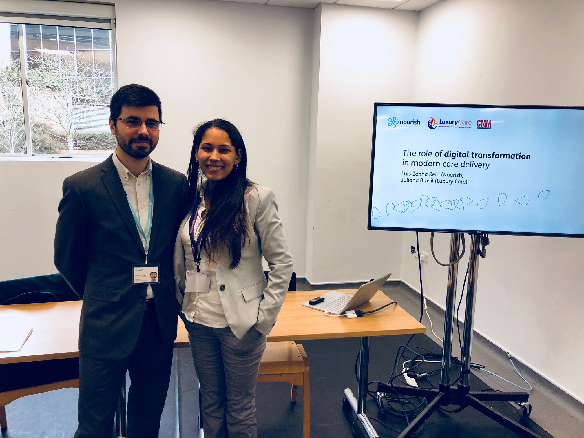 Luis and Juliana present on the role of digital care management